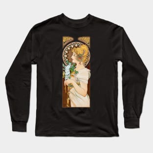 Primrose and Feather (feather panel) Long Sleeve T-Shirt